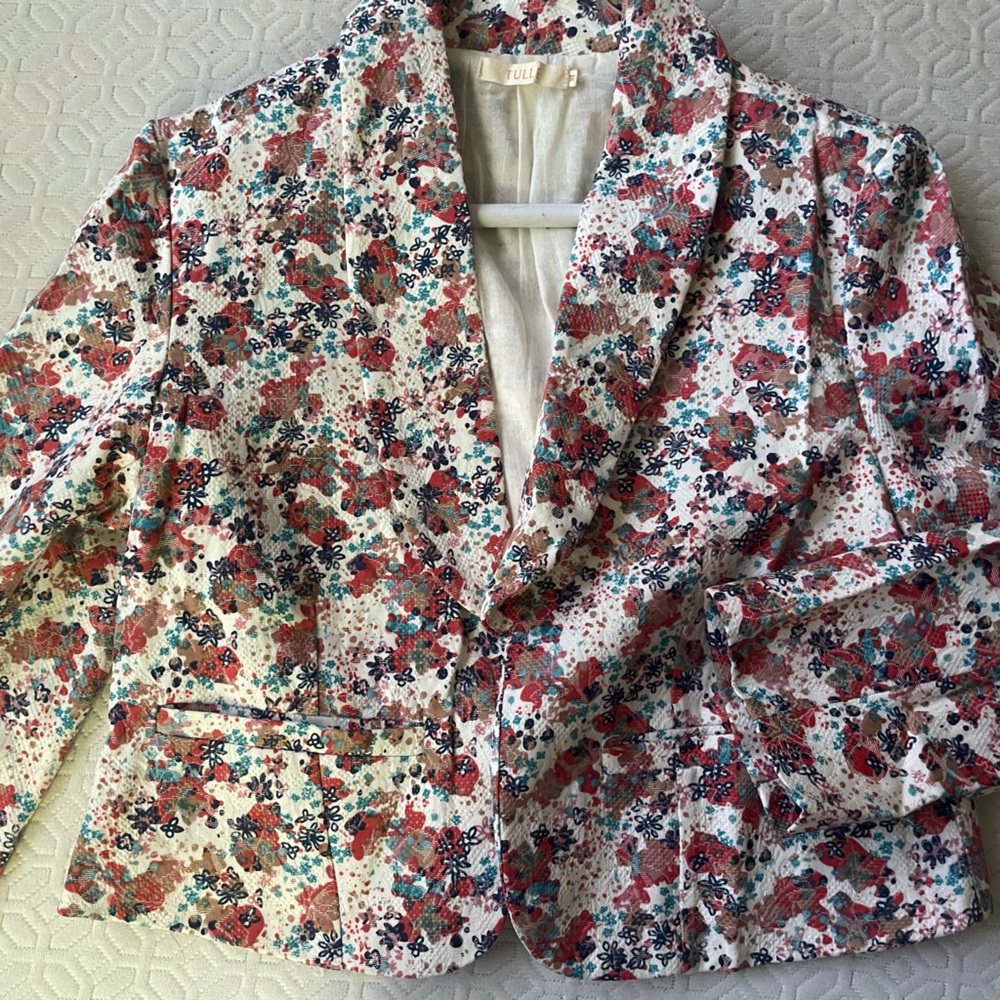 Tulle Cropped Spring Blazer